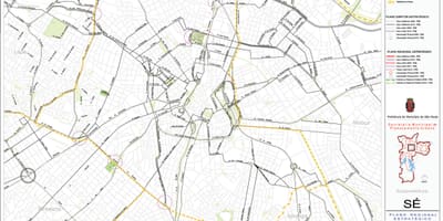 نقشہ کے کیتیڈرل ساؤ پالو - سڑکوں