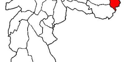 نقشہ کے Cidade Tiradentes ضلع