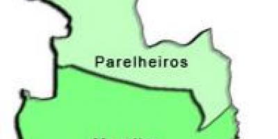 نقشہ کے Parelheiros ذیلی صوبے