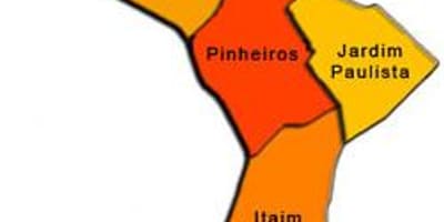 نقشہ کے Pinheiros ذیلی صوبے