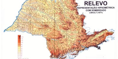 نقشہ کے topographic ساؤ پالو