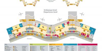 نقشہ کے بین الاقوامی ہوائی اڈے ساؤ پالو-Guarulhos